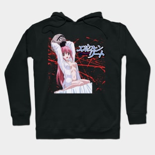 Artful Echoes Unforgettable Scenes From Elfen Lied Manga Hoodie